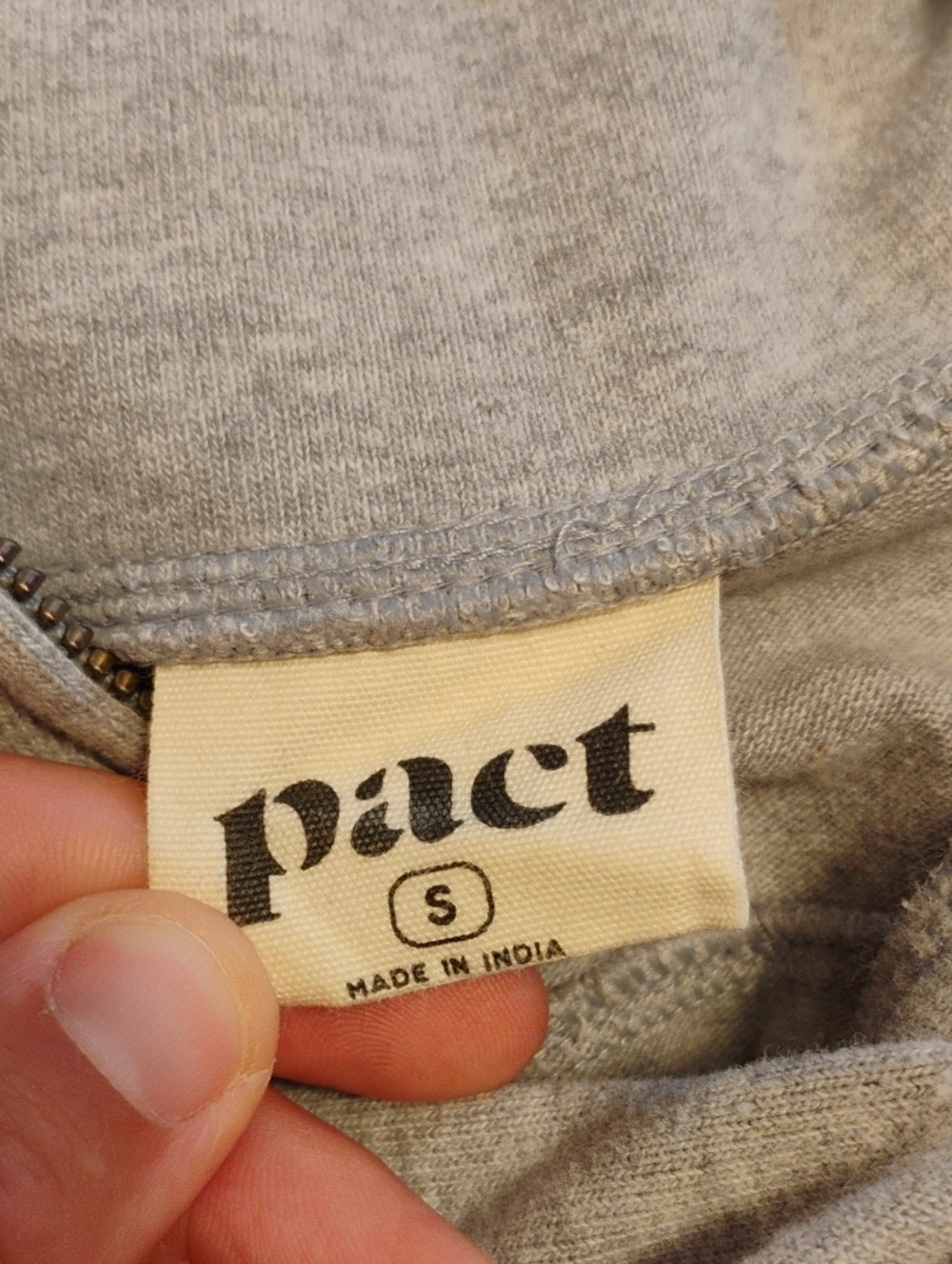 Pact Organic Cloudknit Quarter Zip - Picture 4 of 5